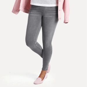 New Betabrand Rinsed Gray Skinny 4 Pocket Yoga Denim Jeans Large